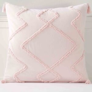 pottery barn sham pillow cover - light pink